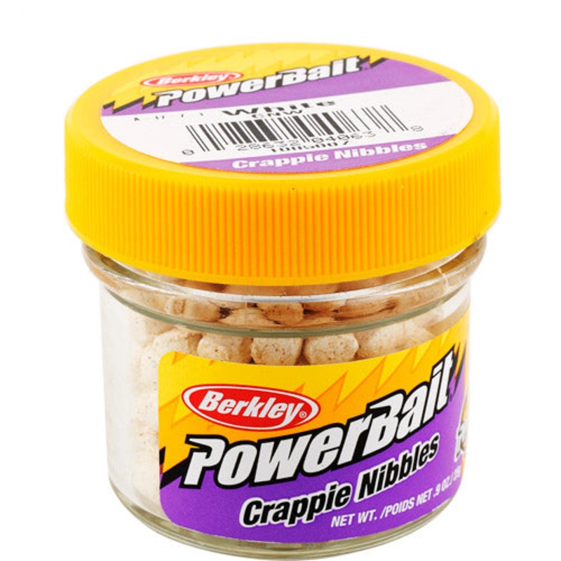Berkley CNW PowerBait Crappie Nibbles – White
