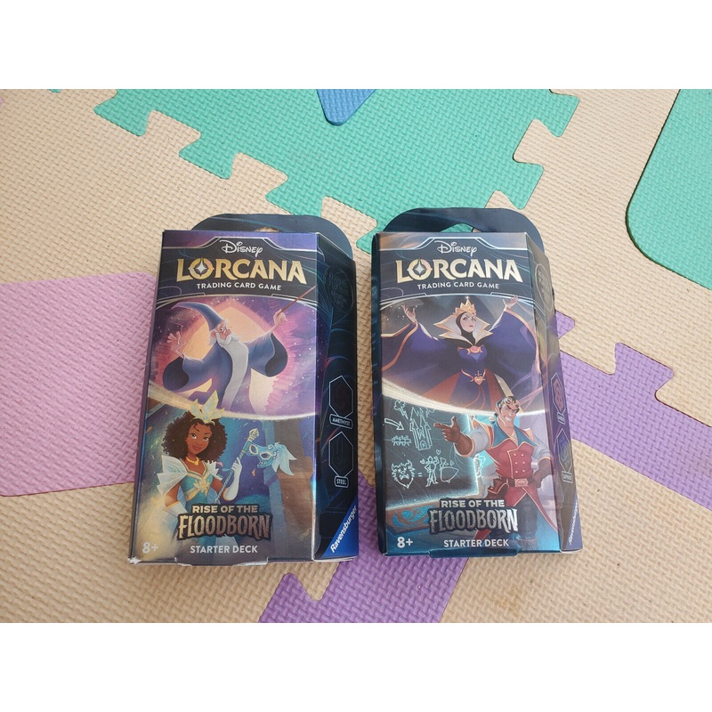 Disney Lorcana Trading Card Game Rise of the Flooborn Amethyst and Steel Starter Deck