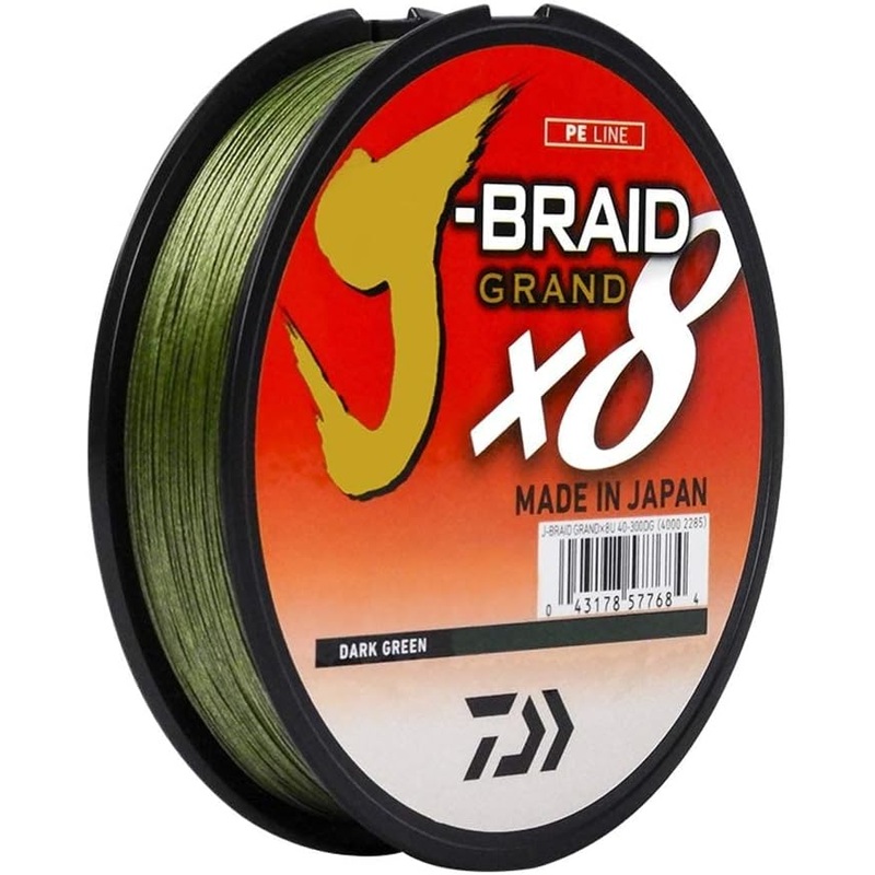 J-Braid X8 Grand Braided Line (Dark Green) 65lb-300yd