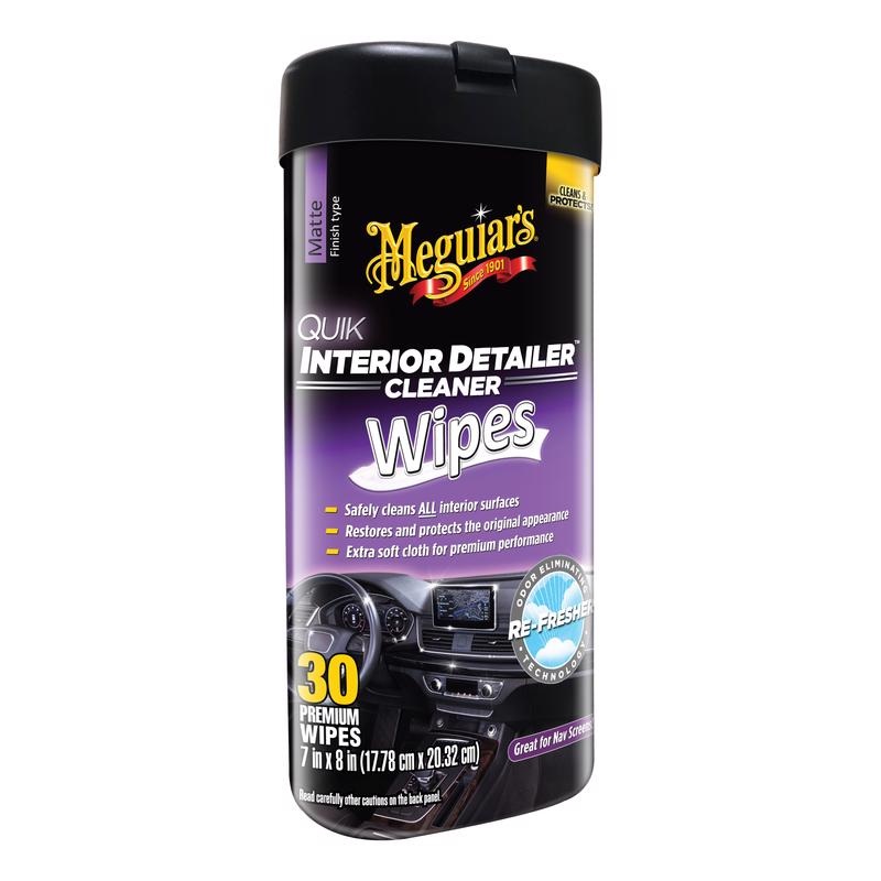 Meguiar’s Quik Interior Detailer Multi-Surface Cleaner Wipes 30 ct