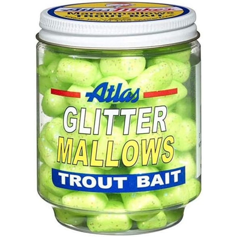Atlas Mike’s Glitter Mallows (1.5 Oz) – Chartreuse/Garlic