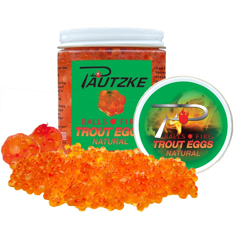 Pautzke Bait Balls O’ Fire Trout Eggs, Natural 8oz