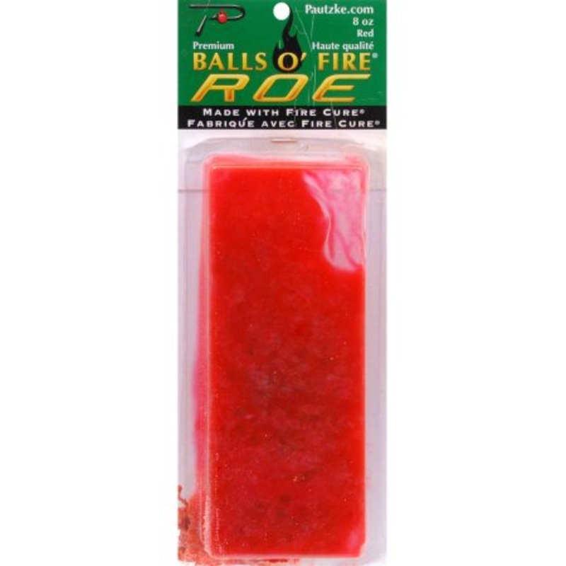 Pautzke Balls O Fire Roe  Fire Cure Red 6 Oz