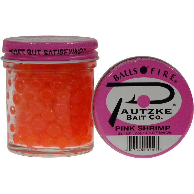 Pautzke Balls O Fire Salmon Eggs  Pink Shrimp 1 Oz