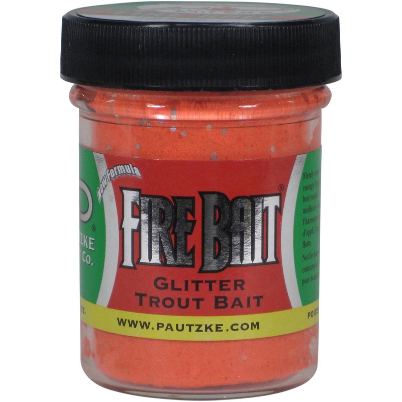 Pautzke Fire Bait – Glitter Trout Garlic Salmon Egg Bait 1.5 oz