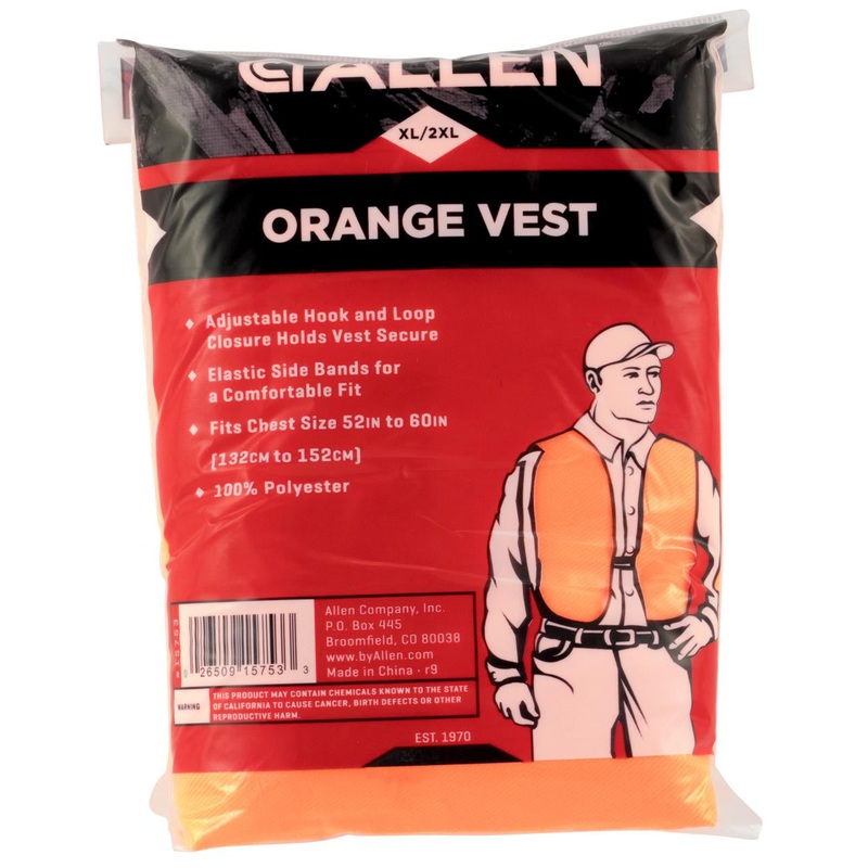 Allen Adult Big Man Hunting Vest 60 – Blaze Orange
