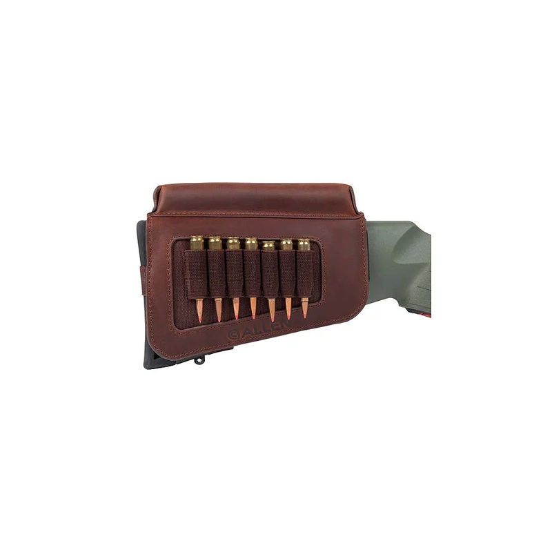 Allen Westcliff Leather Buttstock Rifle Cartridge Carrier – Brown