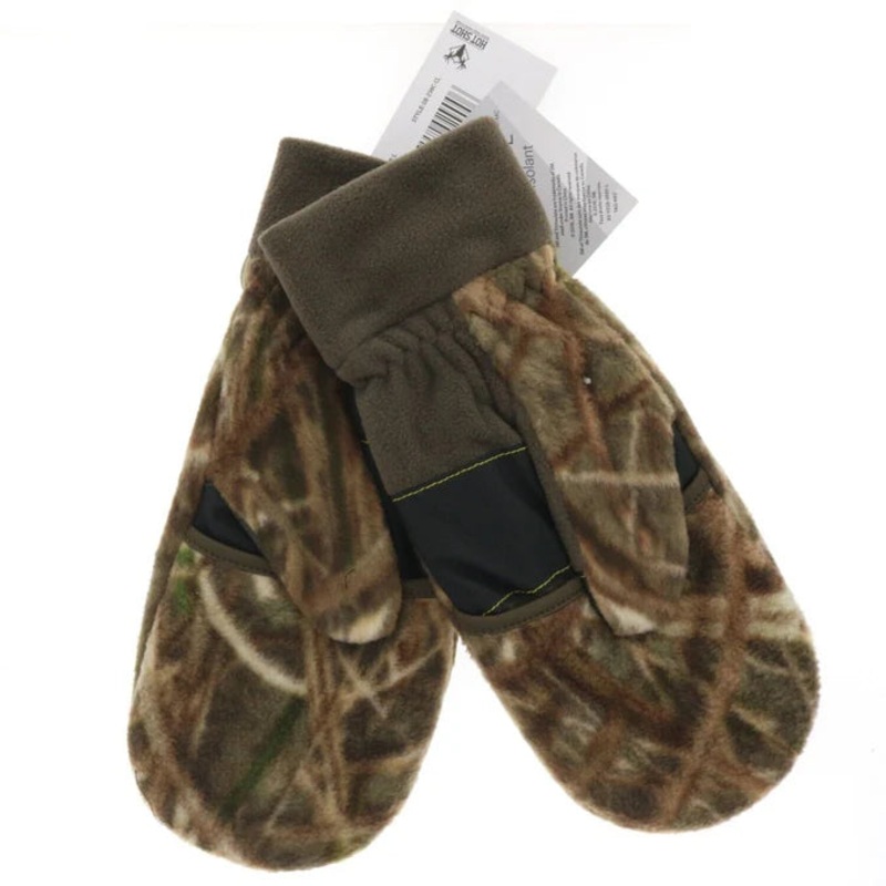 Hot Shot Mitten Gloves Pop-Top – Mossy Oak Snow Camo – Large