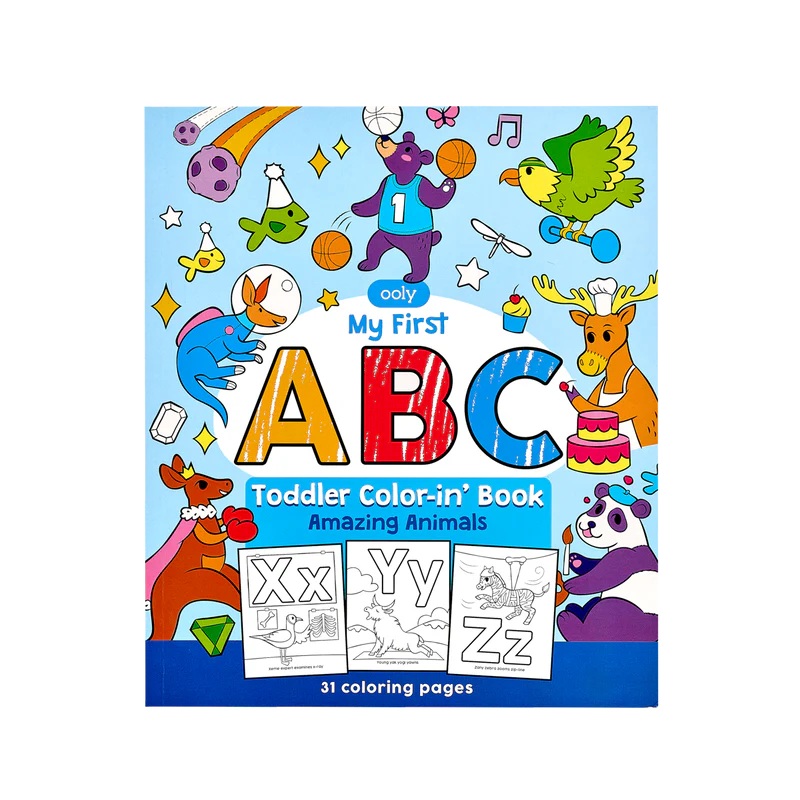 Ooly ABC: Amazing Animals Toddler Coloring Book