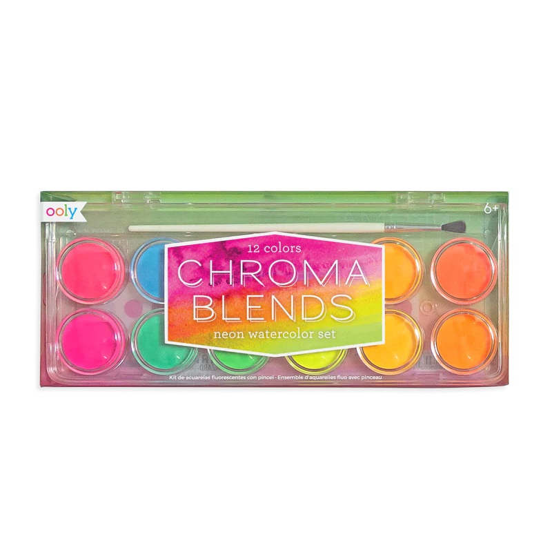 Ooly Chroma Blends Water Color Paint Set – Neon