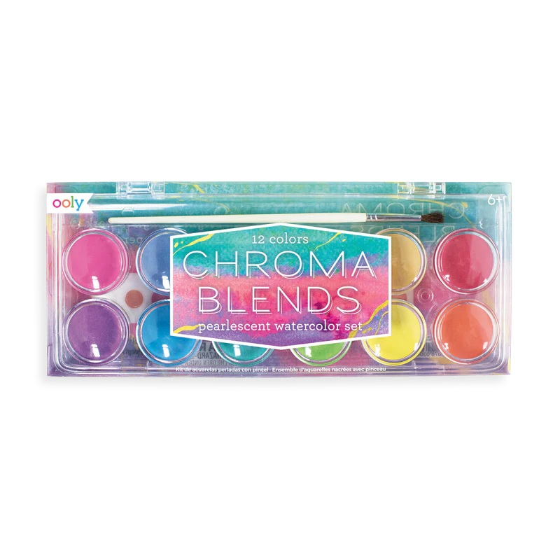 Ooly Chroma Blends Water Color Paint Set – Pearlescent