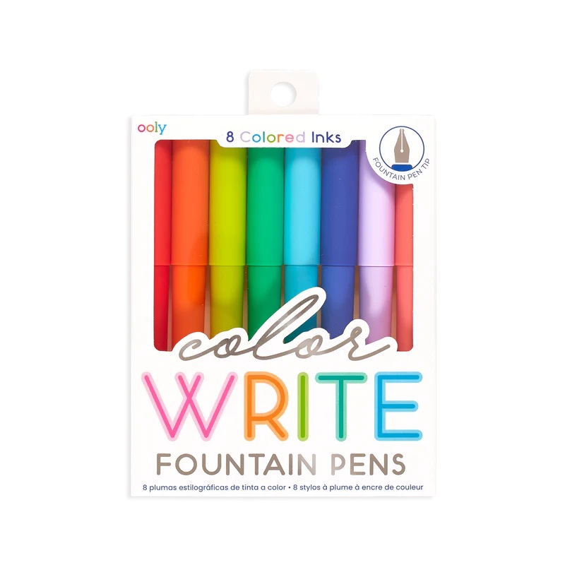 Ooly Color Write Fountain Pens (8 Set)