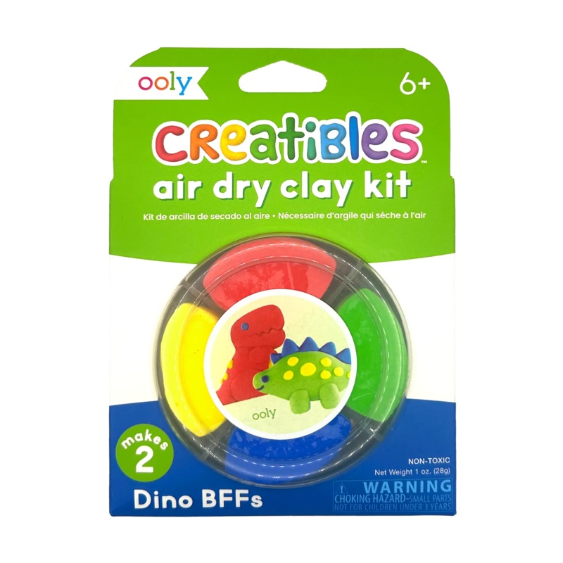 Ooly Creatibles Mini Air Dry Clay Kit – Dino BFFs
