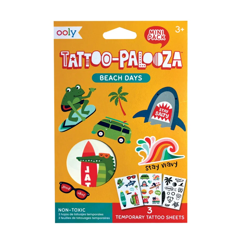 Ooly Mini Tattoo Palooza Temporary Tattoos – Beach Days