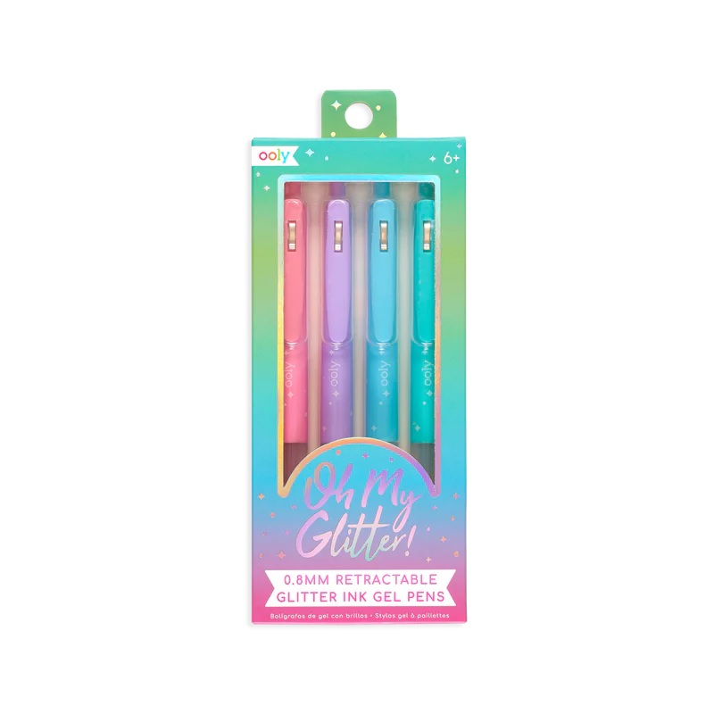 Ooly Oh My Glitter! Retractable Gel Pens (4 Set)