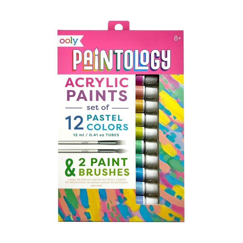 Ooly Paintology Acrylic Paints Set – Pastel Colors (12 Set)