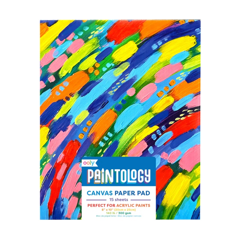 Ooly Paintology Canvas Paper Pad – 15 Sheets
