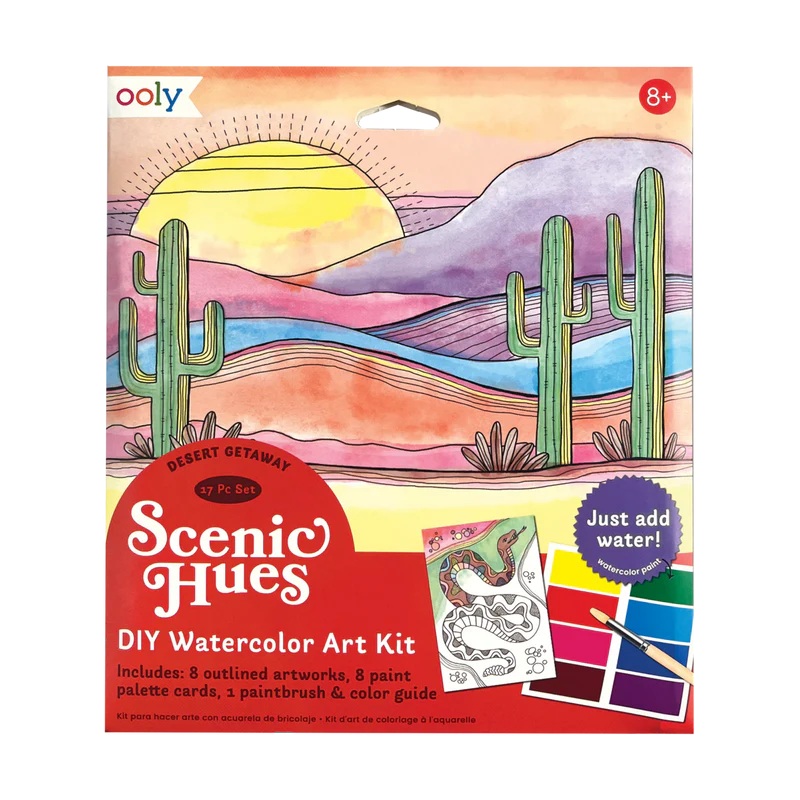 Ooly Scenic Hues Water Color Art Kit – Desert Getaway