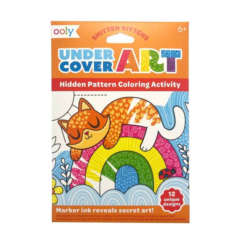 Ooly Undercover Art Hidden Pattern Coloring Activity Art Cards – Smitten Kittens