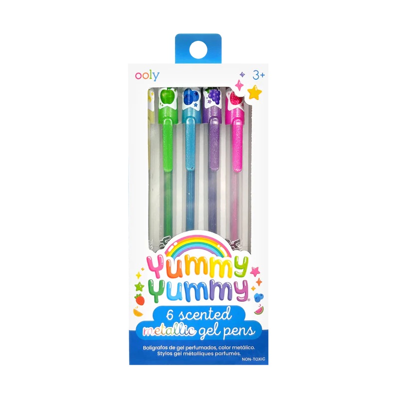 Ooly Yummy Yummy Scented Gel Pens – Metallic (6 Set)