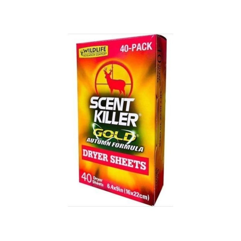 Wildlife Research Scent Killer Gold Autumn Formula Dryer Sheets