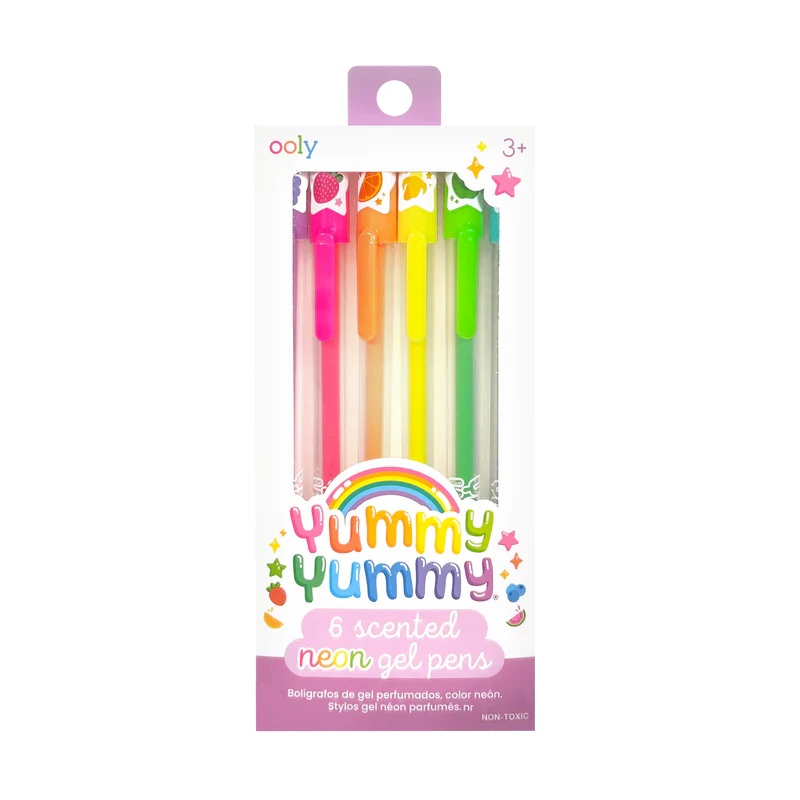 Yummy Yummy Scented Gel Pens – Neon (6 Set)