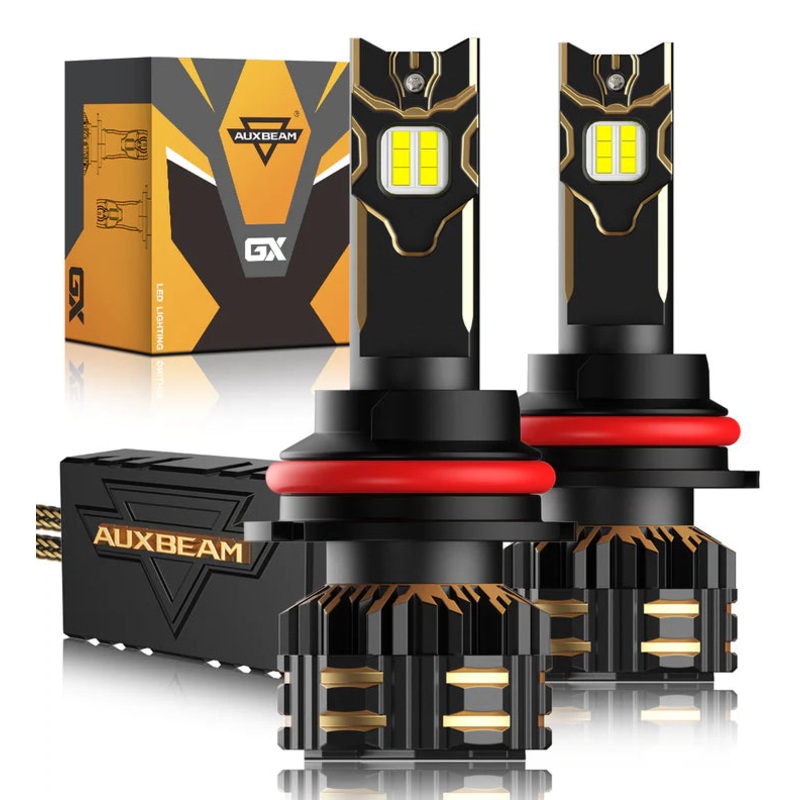 Auxbeam 9007 HB5 LED Headlight Bulbs 120W 25000LM GX Series Brightest 6500K Cool White (2 Bulbs)