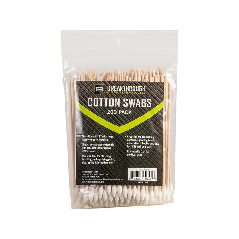 Breakthrough Clean Technologies Cotton Swabs 5 (200 Pack)