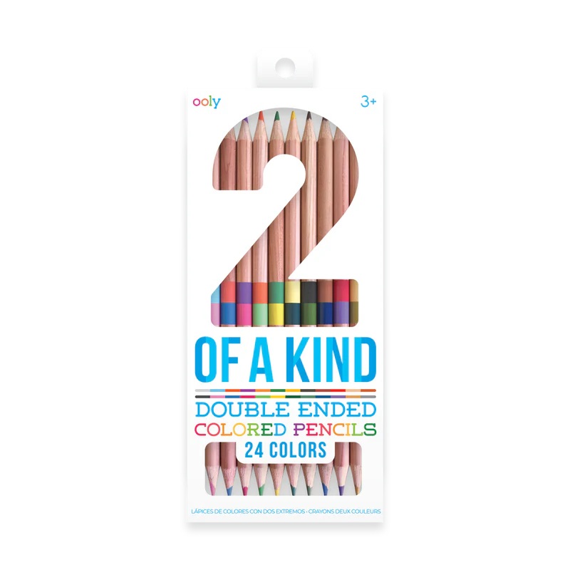 Ooly 2 of a Kind Double-Ended Colored Pencils (12 Set)