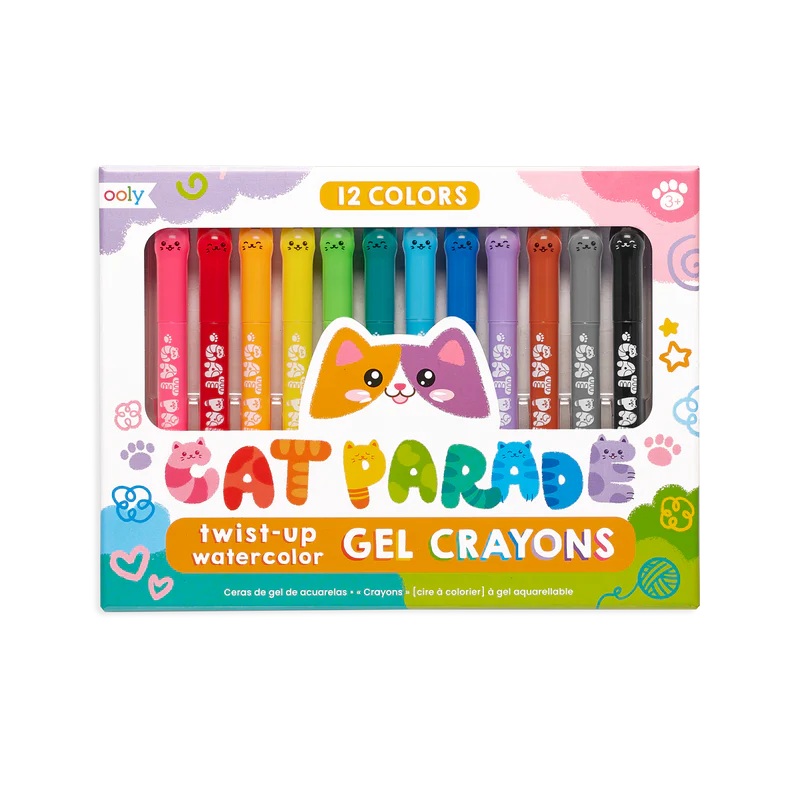 Ooly Cat Parade Gel Crayons (12 Set)