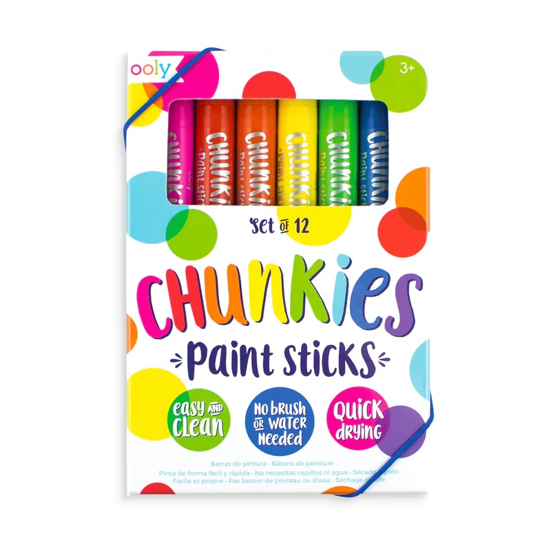 Ooly Chunkies Paint Sticks (12 Set)