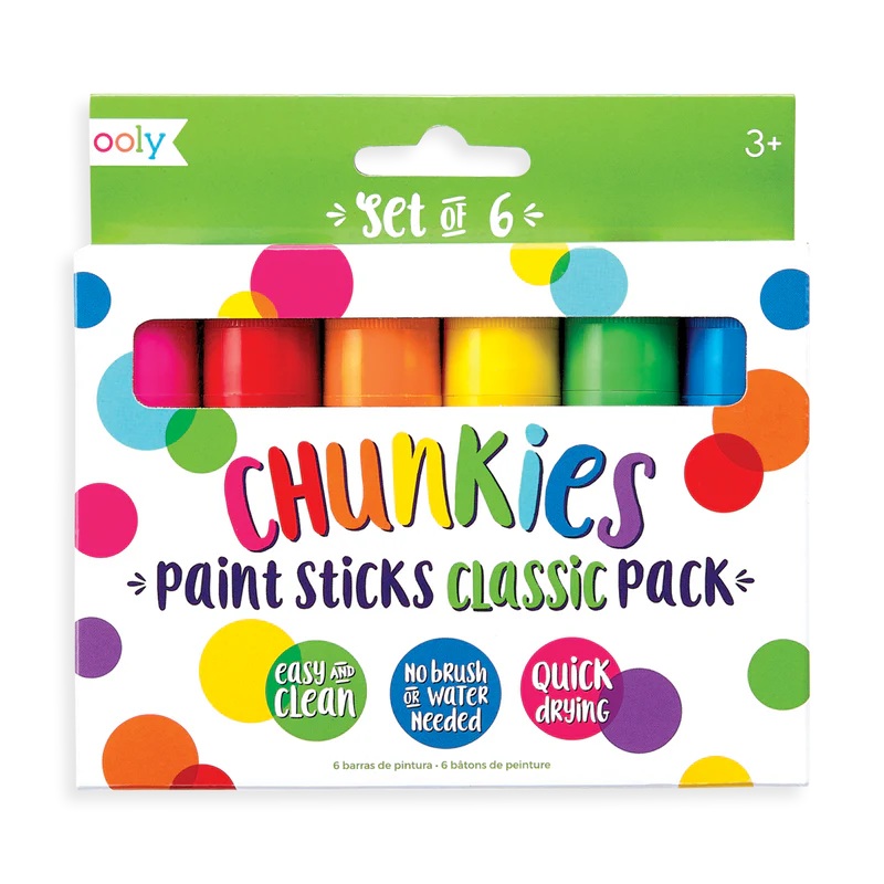 Ooly Chunkies Paint Sticks – Classic (6 Set)