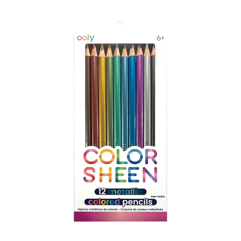 Ooly Color Sheen Metallic Colored Pencils (12 Set)