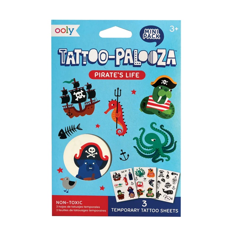 Ooly Mini Tattoo Palooza Temporary Tattoos – Pirate’s Life