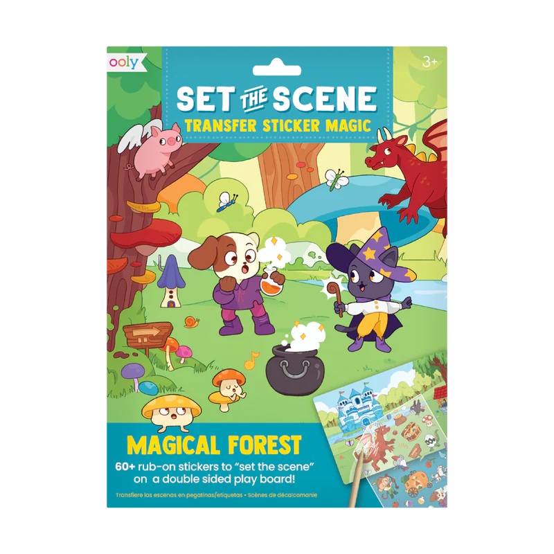 Ooly Set The Scene Transfer Stickers Magic – Magical Forest