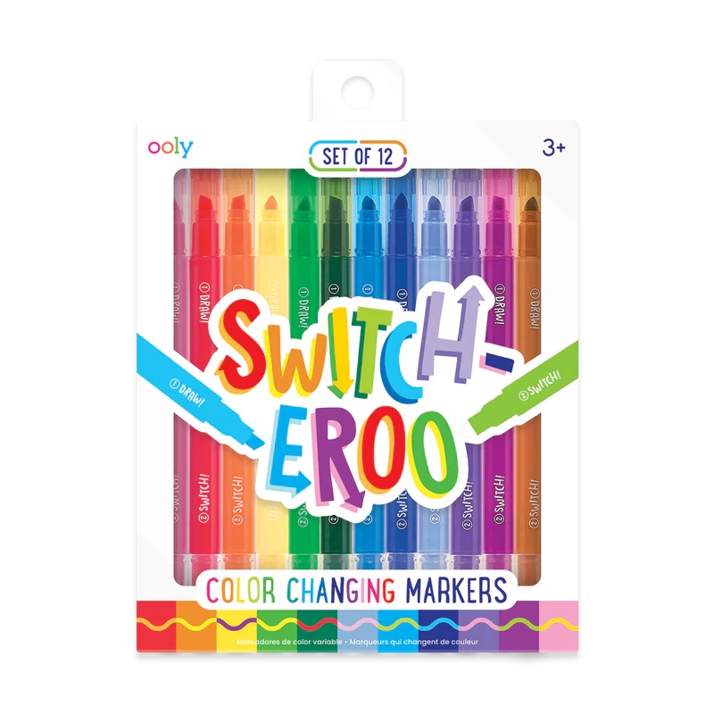 Ooly Switch-Eroo Color Changing Markers (12 Set)