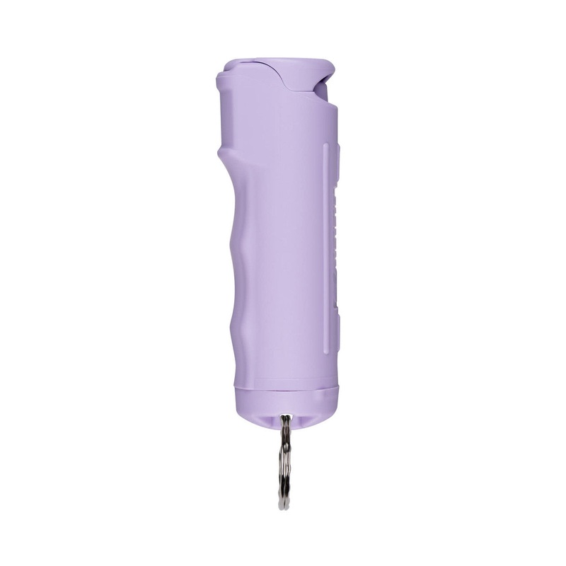 SABRE Pepper Gel w/ Fast Flip Top Safety & Snap Clip Keychain – Purple