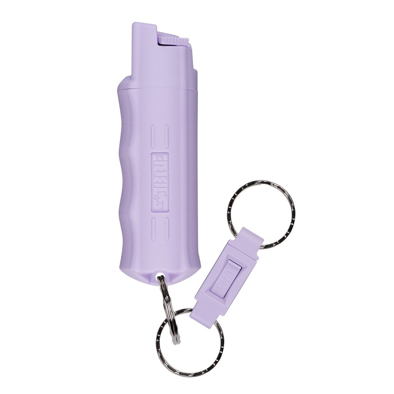 SABRE Pepper Spray w/ Quick Release Key Ring – Dusk Purple