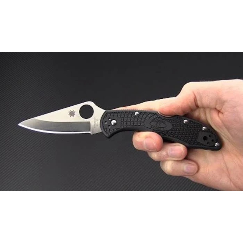 Spyderco Delica 4 Folding Knife 2-7/8 VG10 Satin Plain Blade