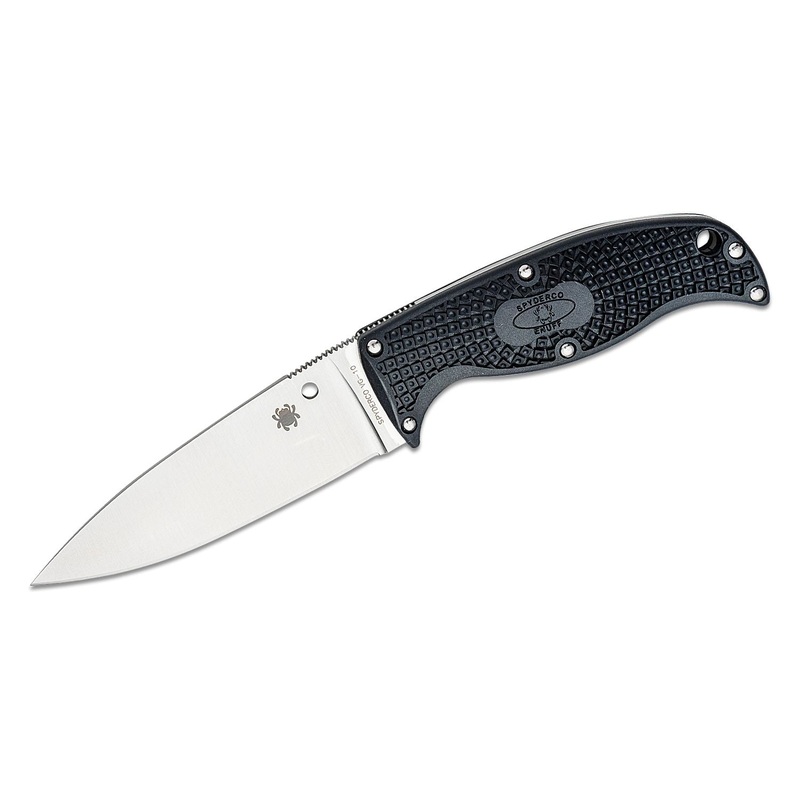 Spyderco Enuff 2 Fixed Blade Knife 3.93 VG10 Leaf Shaped Plain Blade