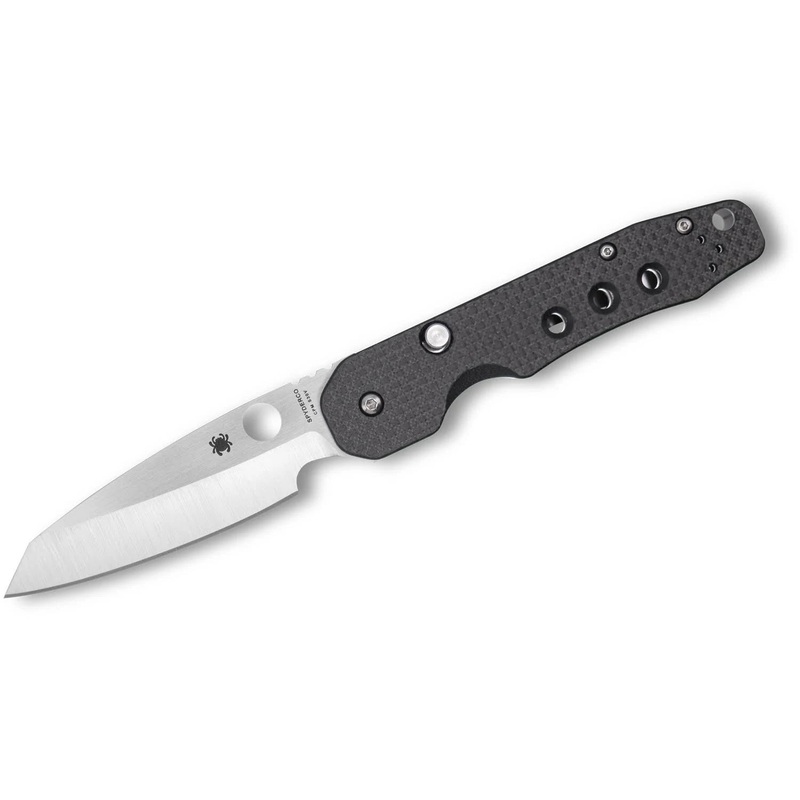 Spyderco Kevin Smock Folding Knife 3.45 S30V Satin Plain Blade