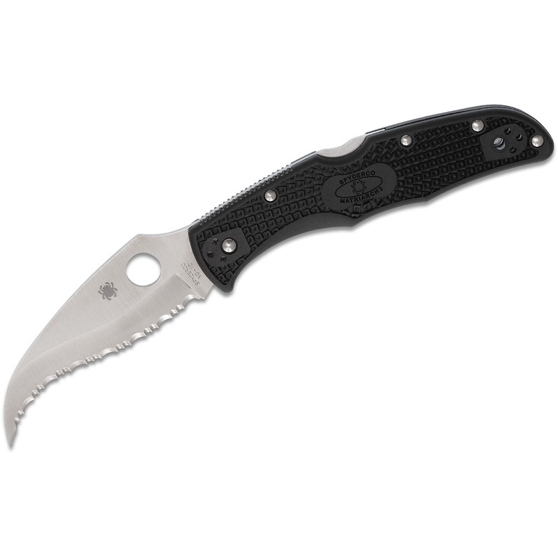 Spyderco Matriarch2 Folding Knife 3-5/8 VG10 Satin Serrated Blade