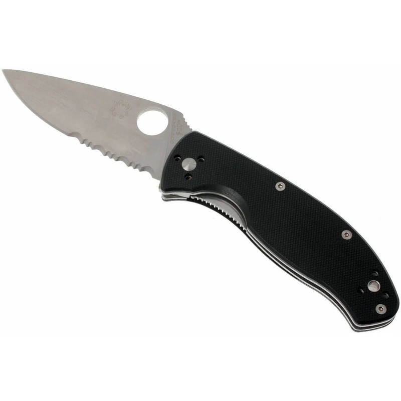 Spyderco Tenacious Folding Knife 3-3/8 Combo Blade