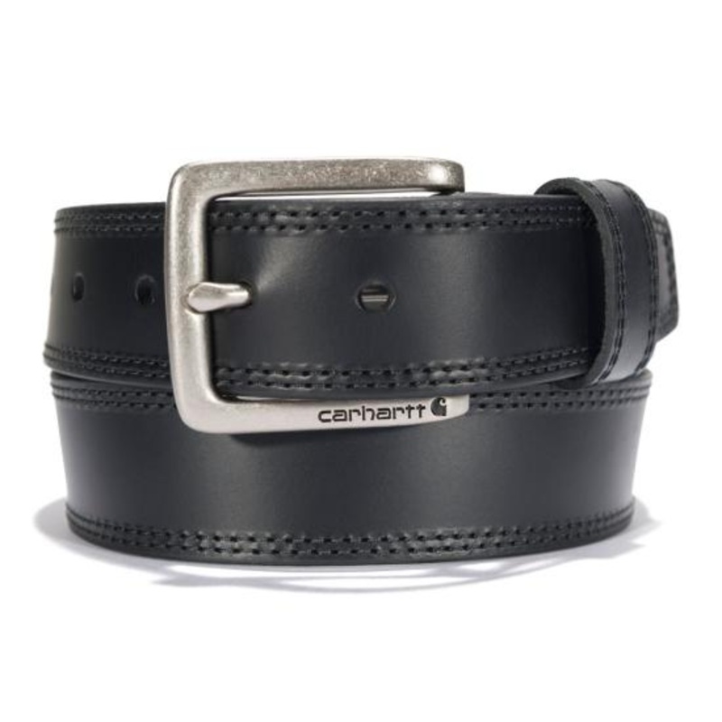 Carhartt 44 Engraved Leather Buckle Belt – Black