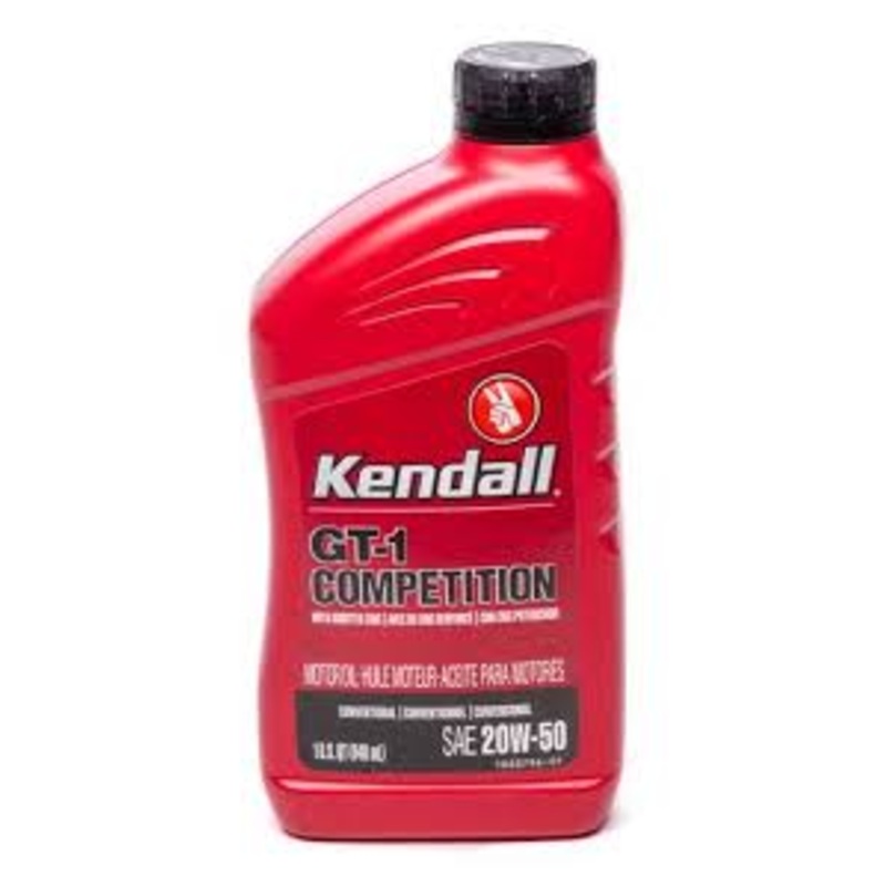 Kendall GT-1 20W-50 High Performance Oil 1 Qt