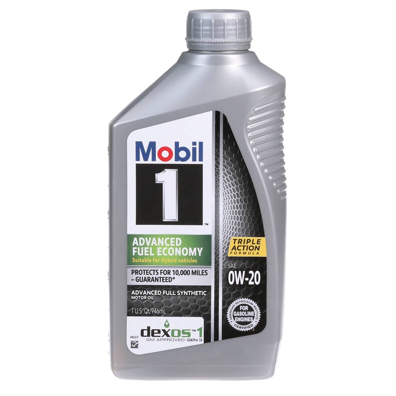 Mobil 1 0W-20 Advanced Fuel Economy Synthetic Motor Oil (1 Qt)