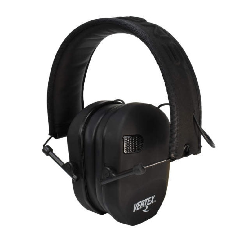 Radians Vertex Electronic Low-Profile Earmuff – Black