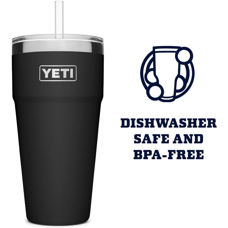 Yeti Rambler 26 Oz Straw Cup – Black