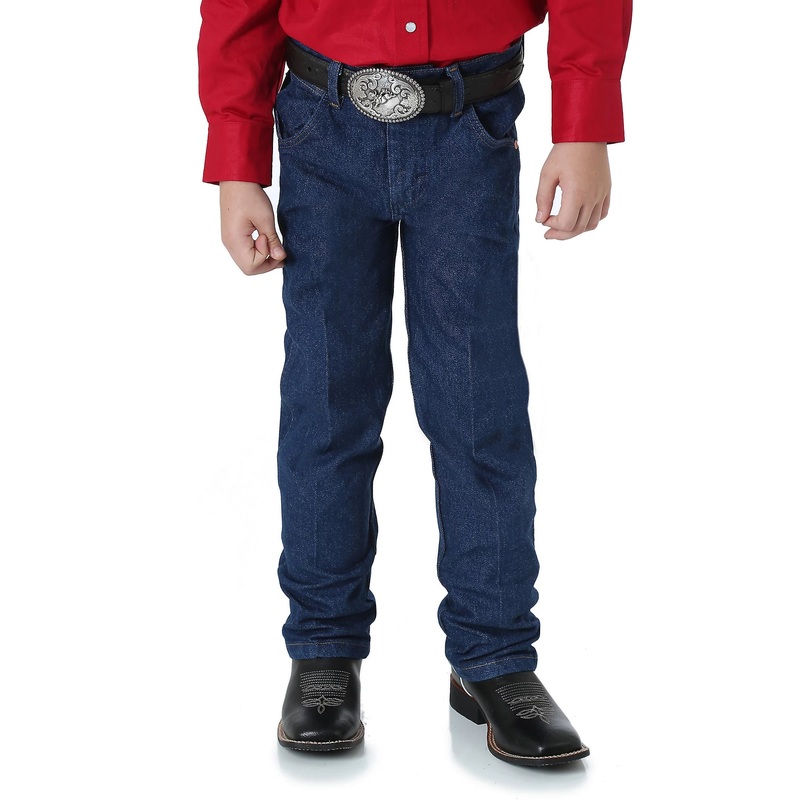 Boy’s Wranger 4 Regular Cowboy Cut Original Fit Jeans – Prewashed Indigo