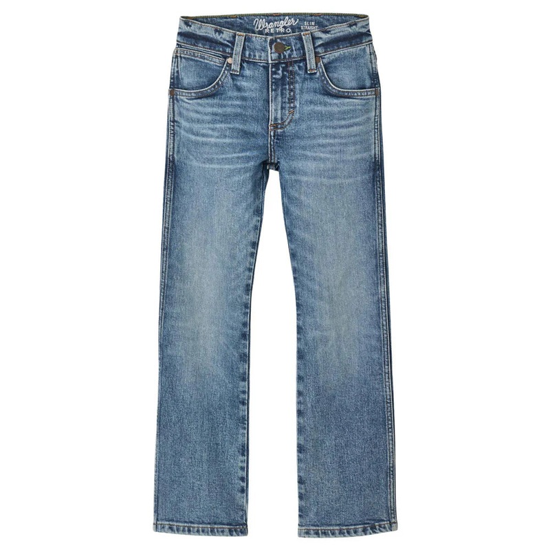 Wrangler Boys 12R Retro Slim Straight Leg Jeans – Applewood